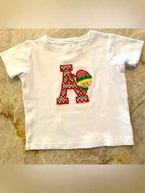 ARB Blanks Boutique Toddler Boy’s 3T Christmas Holiday Elf Appliquéd A T-shirt